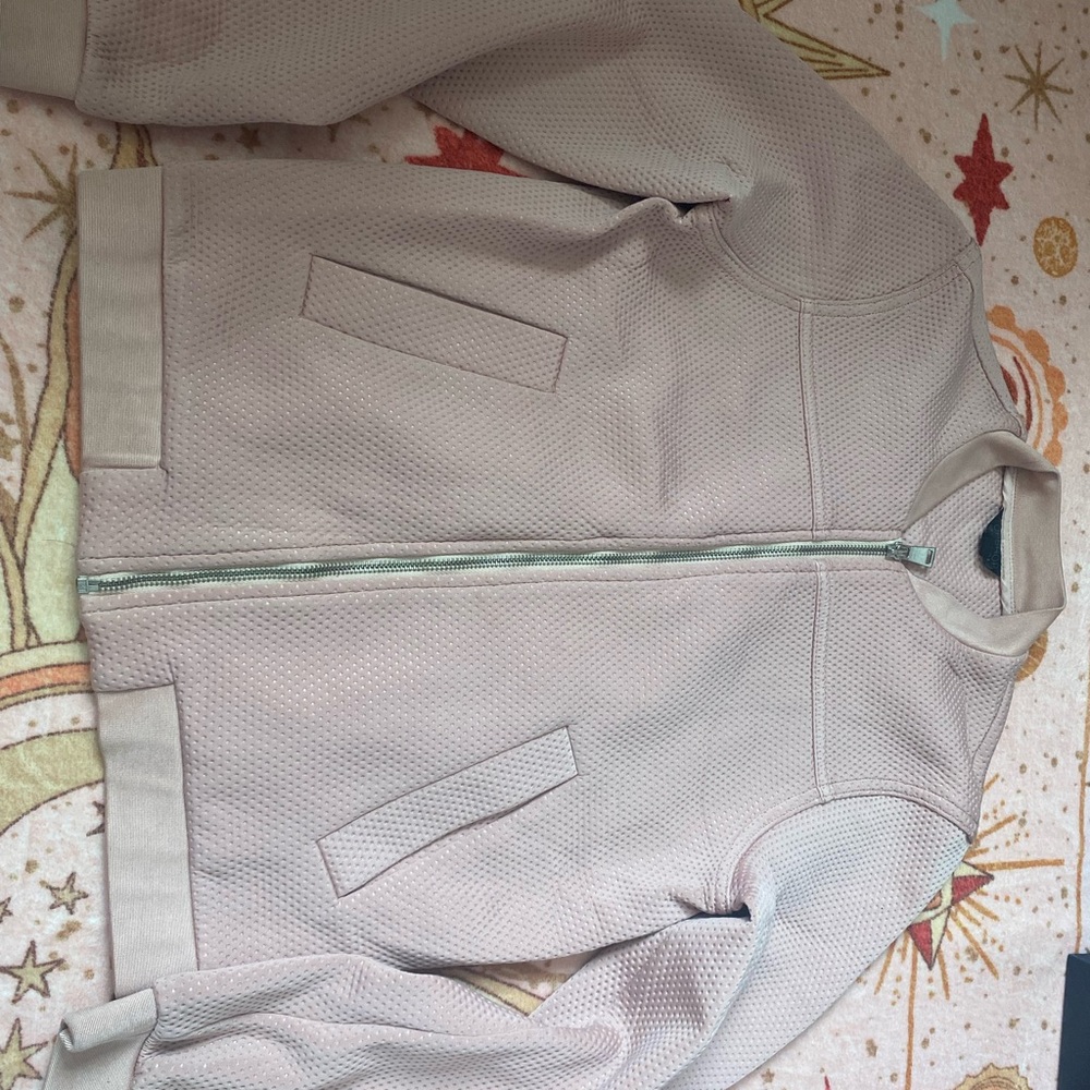 Beige Pink Texture Jacket - Picture 5 of 6